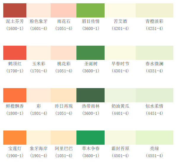 立邦电子色卡